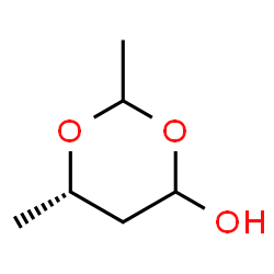ChemSpider 2D Image | (6S)-2,6-Dimethyl-1,3-dioxan-4-ol | C6H12O3