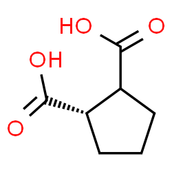 ChemSpider 2D Image | (1S)-1,2-Cyclopentanedicarboxylic acid | C7H10O4