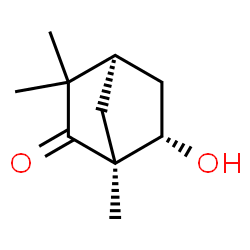 ChemSpider 2D Image | (1S,4R,6S)-6-Hydroxy-1,3,3-trimethylbicyclo[2.2.1]heptan-2-one | C10H16O2