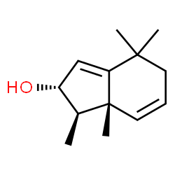 ChemSpider 2D Image | (1R,2R,7aR)-1,4,4,7a-Tetramethyl-2,4,5,7a-tetrahydro-1H-inden-2-ol | C13H20O