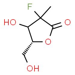 ChemSpider 2D Image | (5R)-3-Fluoro-4-hydroxy-5-(hydroxymethyl)-3-methyldihydro-2(3H)-furanone (non-preferred name) | C6H9FO4