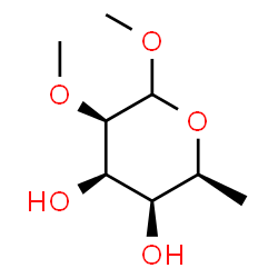 ChemSpider 2D Image | Methyl 6-deoxy-2-O-methyl-L-talopyranoside | C8H16O5