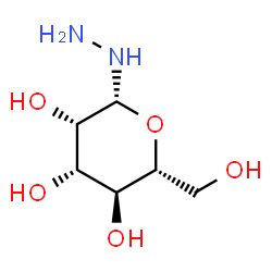 ChemSpider 2D Image | (2R,3S,4S,5S,6R)-2-Hydrazino-6-(hydroxymethyl)tetrahydro-2H-pyran-3,4,5-triol (non-preferred name) | C6H14N2O5