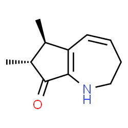ChemSpider 2D Image | (6R,7R)-6,7-Dimethyl-2,3,6,7-tetrahydrocyclopenta[b]azepin-8(1H)-one | C11H15NO