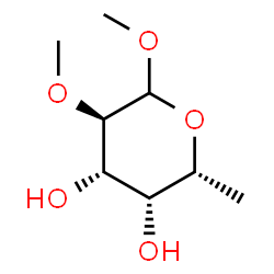 ChemSpider 2D Image | Methyl 6-deoxy-2-O-methyl-D-galactopyranoside | C8H16O5