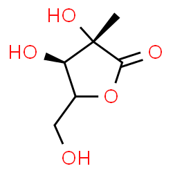 ChemSpider 2D Image | (3S,4R)-3,4-Dihydroxy-5-(hydroxymethyl)-3-methyldihydro-2(3H)-furanone (non-preferred name) | C6H10O5