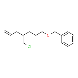 ChemSpider 2D Image | ({[4-(Chloromethyl)-6-hepten-1-yl]oxy}methyl)benzene | C15H21ClO