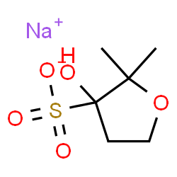 ChemSpider 2D Image | Sodium 3-hydroxy-2,2-dimethyltetrahydro-3-furansulfonate | C6H11NaO5S
