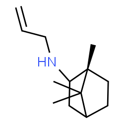 ChemSpider 2D Image | (1R)-N-Allyl-1,7,7-trimethylbicyclo[2.2.1]heptan-2-amine | C13H23N