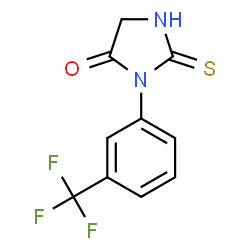 ChemSpider 2D Image | 2-Thioxo-3-[3-(trifluoromethyl)phenyl]-4-imidazolidinone | C10H7F3N2OS