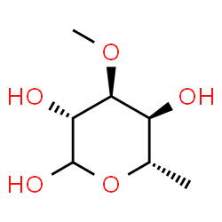 ChemSpider 2D Image | 6-Deoxy-3-O-methyl-L-altropyranose | C7H14O5