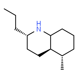 ChemSpider 2D Image | (2S,4aR,5S)-5-Methyl-2-propyldecahydroquinoline | C13H25N