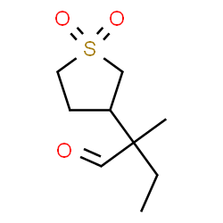 ChemSpider 2D Image | 2-(1,1-Dioxidotetrahydro-3-thiophenyl)-2-methylbutanal | C9H16O3S