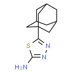 ChemSpider 2D Image | 5-(Adamantan-1-yl)-1,3,4-thiadiazol-2-amine | C12H17N3S