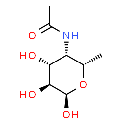 ChemSpider 2D Image | 4-Acetamido-4,6-dideoxy-alpha-L-galactopyranose | C8H15NO5