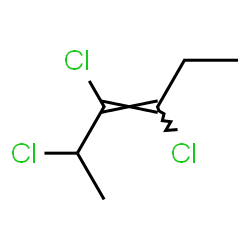 ChemSpider 2D Image | (3E)-2,3,4-Trichloro-3-hexene | C6H9Cl3