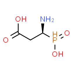 ChemSpider 2D Image | (3S)-3-Amino-3-[hydroxy(oxido)phosphoranyl]propanoic acid | C3H8NO4P