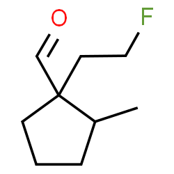 ChemSpider 2D Image | 1-(2-Fluoroethyl)-2-methylcyclopentanecarbaldehyde | C9H15FO