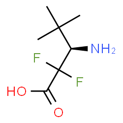 ChemSpider 2D Image | (3R)-3-Amino-2,2-difluoro-4,4-dimethylpentanoic acid | C7H13F2NO2