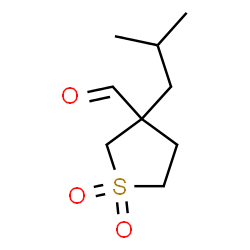 ChemSpider 2D Image | 3-Isobutyltetrahydro-3-thiophenecarbaldehyde 1,1-dioxide | C9H16O3S