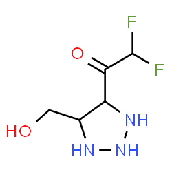 ChemSpider 2D Image | 2,2-Difluoro-1-[5-(hydroxymethyl)-1,2,3-triazolidin-4-yl]ethanone | C5H9F2N3O2