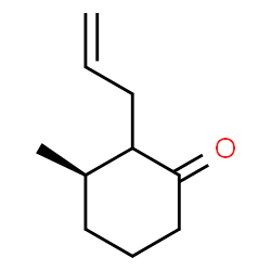 ChemSpider 2D Image | (3R)-2-Allyl-3-methylcyclohexanone | C10H16O