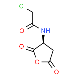 ChemSpider 2D Image | 2-Chloro-N-[(3S)-2,5-dioxotetrahydro-3-furanyl]acetamide | C6H6ClNO4