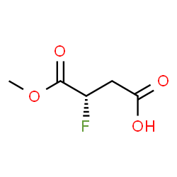 ChemSpider 2D Image | (3S)-3-Fluoro-4-methoxy-4-oxobutanoic acid | C5H7FO4