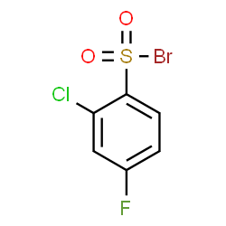 ChemSpider 2D Image | 2-Chloro-4-fluorobenzenesulfonyl bromide | C6H3BrClFO2S