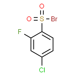 ChemSpider 2D Image | 4-Chloro-2-fluorobenzenesulfonyl bromide | C6H3BrClFO2S
