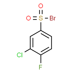 ChemSpider 2D Image | 3-Chloro-4-fluorobenzenesulfonyl bromide | C6H3BrClFO2S