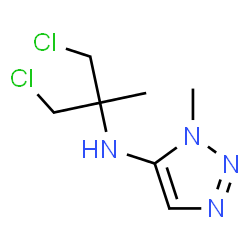 ChemSpider 2D Image | N-(1,3-Dichloro-2-methyl-2-propanyl)-1-methyl-1H-1,2,3-triazol-5-amine | C7H12Cl2N4