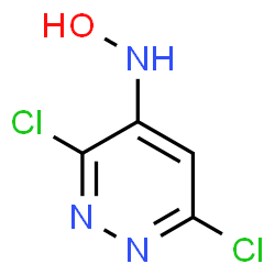 ChemSpider 2D Image | 3,6-Dichloro-N-hydroxy-4-pyridazinamine | C4H3Cl2N3O