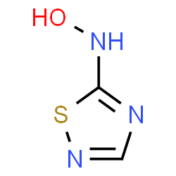ChemSpider 2D Image | N-Hydroxy-1,2,4-thiadiazol-5-amine | C2H3N3OS