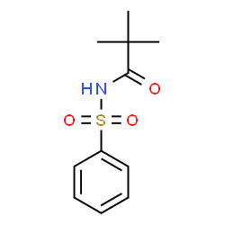 ChemSpider 2D Image | 2,2-Dimethyl-N-(phenylsulfonyl)propanamide | C11H15NO3S