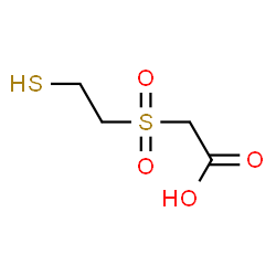 ChemSpider 2D Image | [(2-Sulfanylethyl)sulfonyl]acetic acid | C4H8O4S2