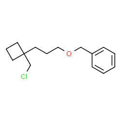 ChemSpider 2D Image | ({3-[1-(Chloromethyl)cyclobutyl]propoxy}methyl)benzene | C15H21ClO