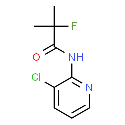 ChemSpider 2D Image | N-(3-Chloro-2-pyridinyl)-2-fluoro-2-methylpropanamide | C9H10ClFN2O
