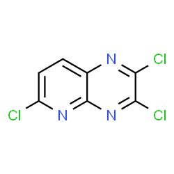 ChemSpider 2D Image | 2,3,6-Trichloropyrido[2,3-b]pyrazine | C7H2Cl3N3