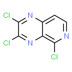 ChemSpider 2D Image | 2,3,5-Trichloropyrido[3,4-b]pyrazine | C7H2Cl3N3