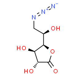ChemSpider 2D Image | (3R,4R,5R)-5-[(1R)-2-Azido-1-hydroxyethyl]-3,4-dihydroxydihydro-2(3H)-furanone (non-preferred name) | C6H9N3O5