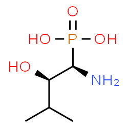 ChemSpider 2D Image | [(1R,2R)-1-Amino-2-hydroxy-3-methylbutyl]phosphonic acid | C5H14NO4P