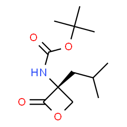 ChemSpider 2D Image | 2-Methyl-2-propanyl [(3R)-3-isobutyl-2-oxo-3-oxetanyl]carbamate | C12H21NO4