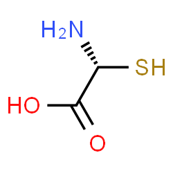 ChemSpider 2D Image | (2R)-Amino(sulfanyl)acetic acid | C2H5NO2S
