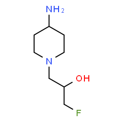 ChemSpider 2D Image | 1-(4-Amino-1-piperidinyl)-3-fluoro-2-propanol | C8H17FN2O