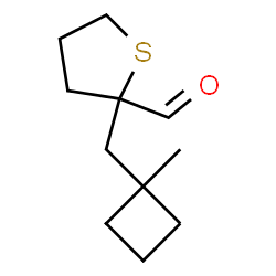 ChemSpider 2D Image | 2-[(1-Methylcyclobutyl)methyl]tetrahydro-2-thiophenecarbaldehyde | C11H18OS