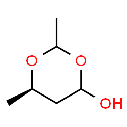 ChemSpider 2D Image | (6R)-2,6-Dimethyl-1,3-dioxan-4-ol | C6H12O3
