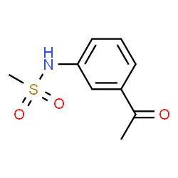 ChemSpider 2D Image | N-(3-Acetylphenyl)methanesulfonamide | C9H11NO3S