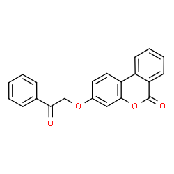 ChemSpider 2D Image | 3-(2-Oxo-2-phenylethoxy)-6H-benzo[c]chromen-6-one | C21H14O4