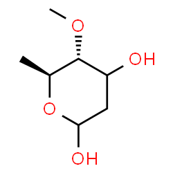 ChemSpider 2D Image | (3xi)-2,6-Dideoxy-4-O-methyl-L-erythro-hexopyranose | C7H14O4